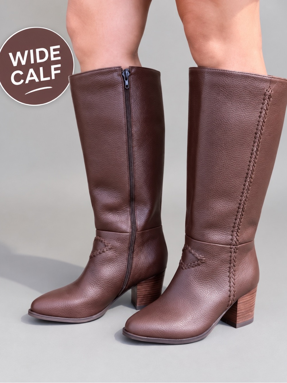 NEW Wide Calf brown boots (extended width)